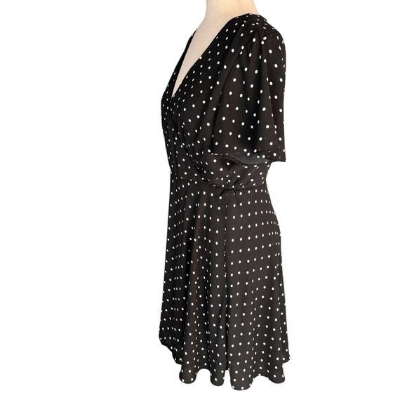 Express Polka Dot Black Dress - Picture 4 of 8